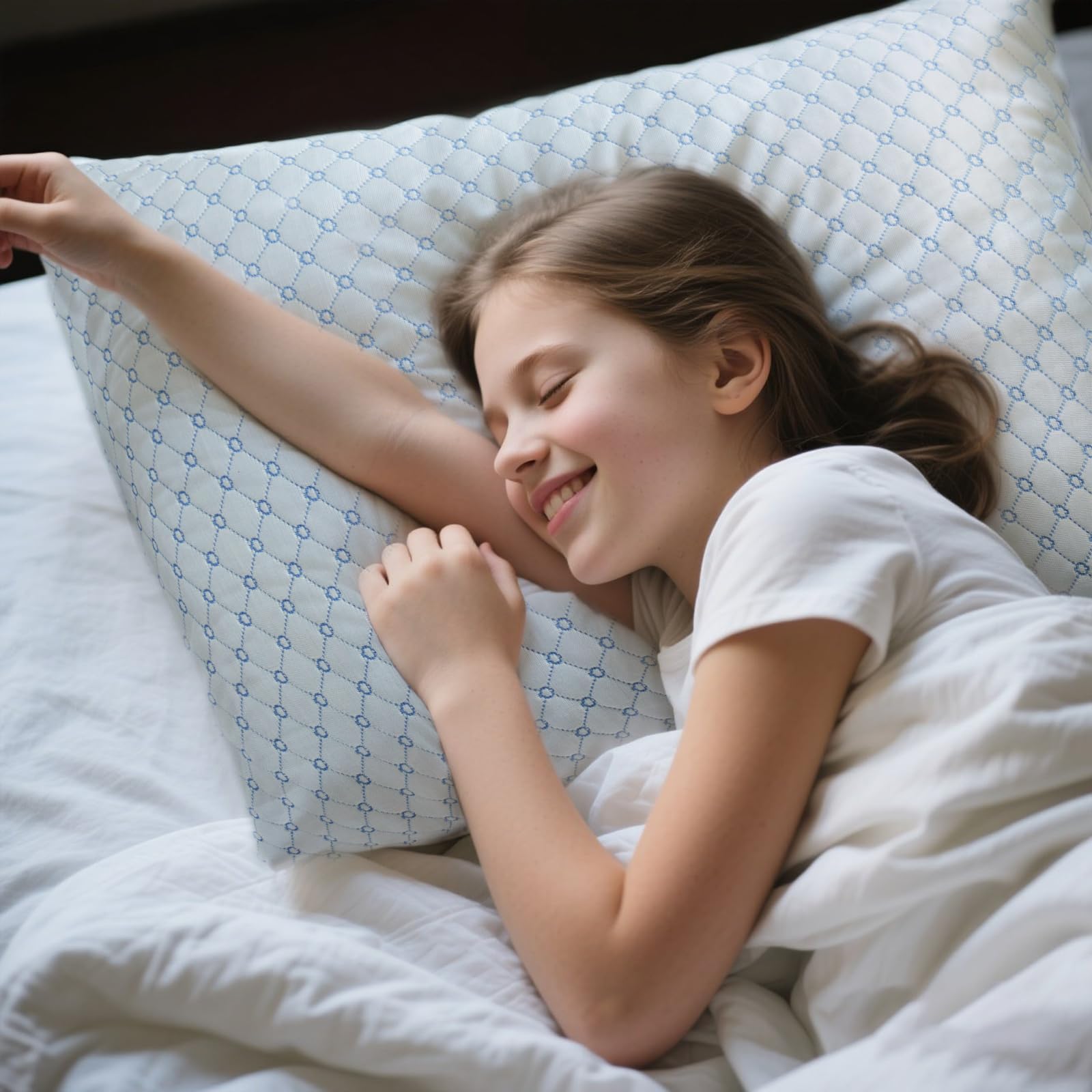 Yagamo Shredded Memory Foam Pillows for Bed Set of 2, Cooling Pillows for Sleeping Queen Size 2 Pack, Adjustable Cool Pillow for Side, Back and Stomach Sleepers - Medaid International