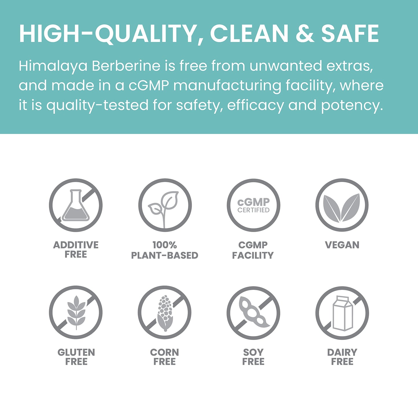 Himalaya Berberine - Herbal Supplement for Supporting Normal Metabolism, Immune, and Digestive Health - Vegan, Gluten Free, 500 mg, 60 Vegetarian Capsules - Medaid International