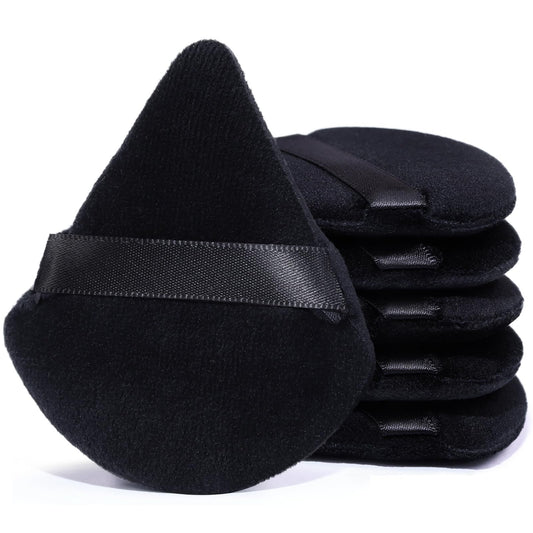 Foonbe Triangle Makeup Sponge, Soft Triangle Makeup Sponge Beauty Set, Reusable Velour Cosmetic Foundation Blender for Loose Powder and Contouring, Beauty Tool (6 Pcs) - Medaid International