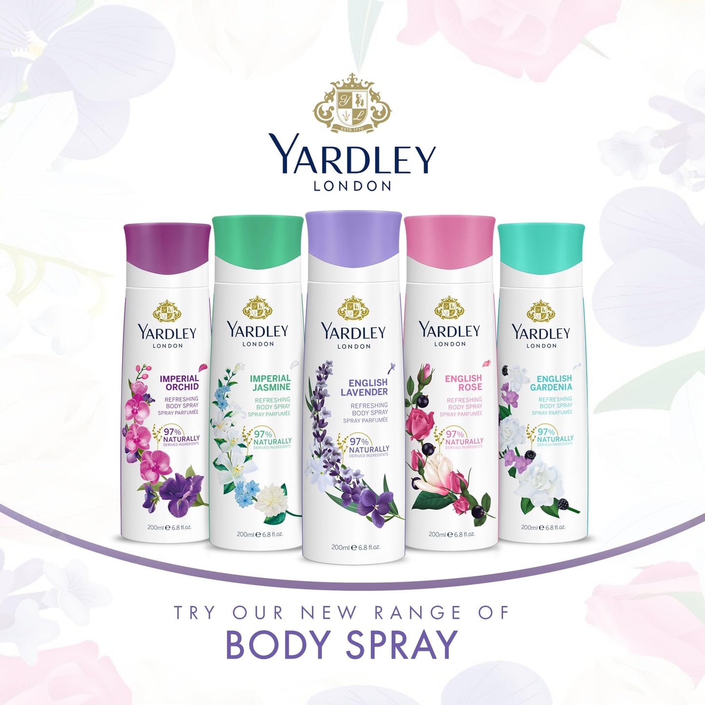 Yardley English Lavender By Yardley Of London For Women. Refreshing Body Spray 6.8 Oz. - Medaid International