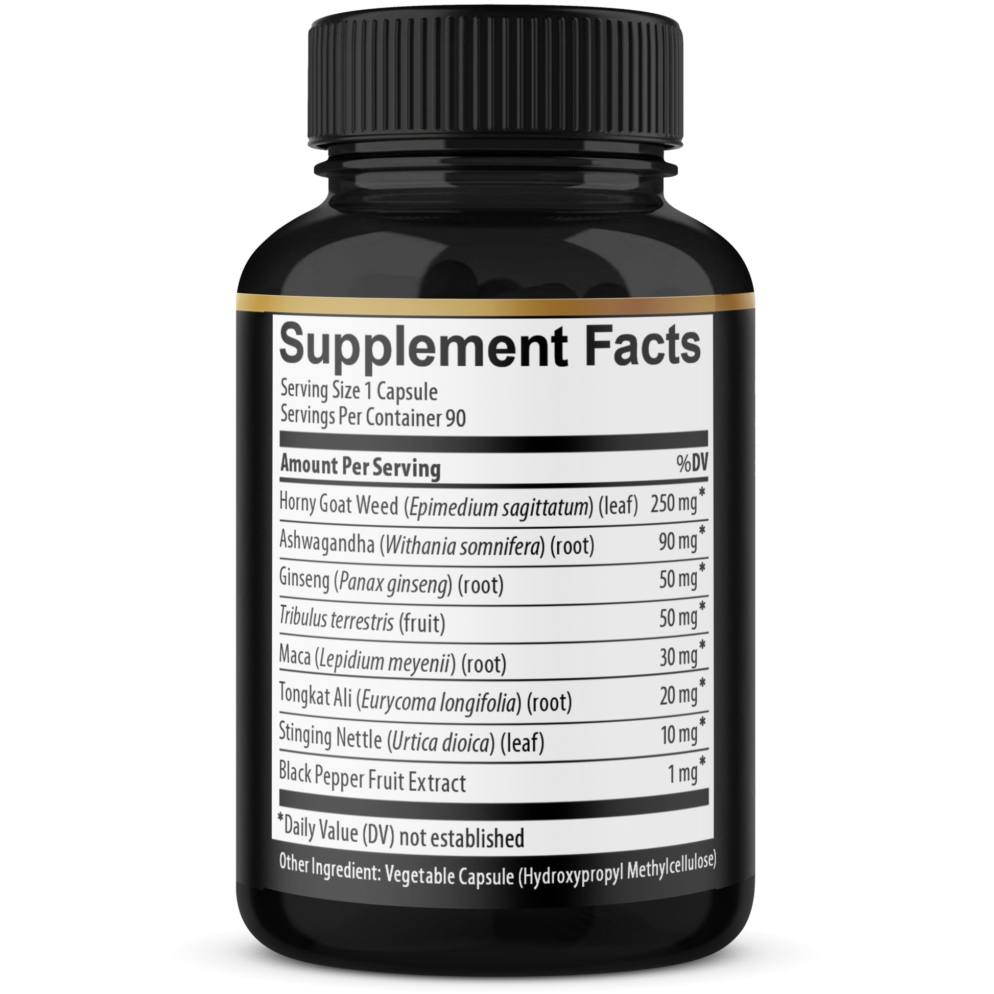 BMVINVOL Horny Goat Weed Capsules with Maca, Ginseng, Tribulus Terrestris, Ashwagandha, Black Pepper - 90 Count for 3 Month Supply - Medaid International