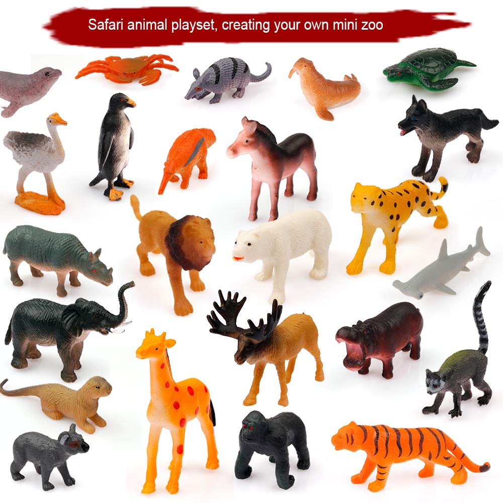 D-FantiX Kids Animals Advent Calendar 2025 Realistic Animal Figurine Toys Christmas Advent Calendar Xmas 24 Days Christmas Countdown Calender for Boys and Girls - Medaid International