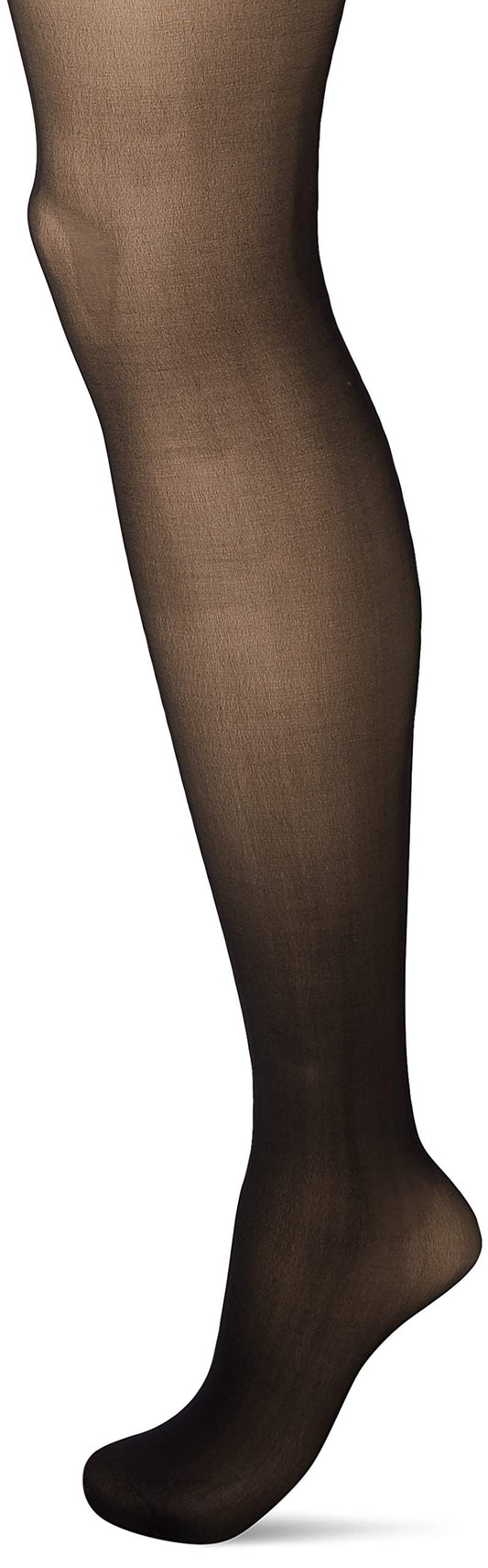 Wolford Individual 10 Tights For Women Sheer Shaping Pantyhose Reinforced Panty Shadow Toe Soft Waistband for All-Day Comfort Black Black X-Large - Medaid International