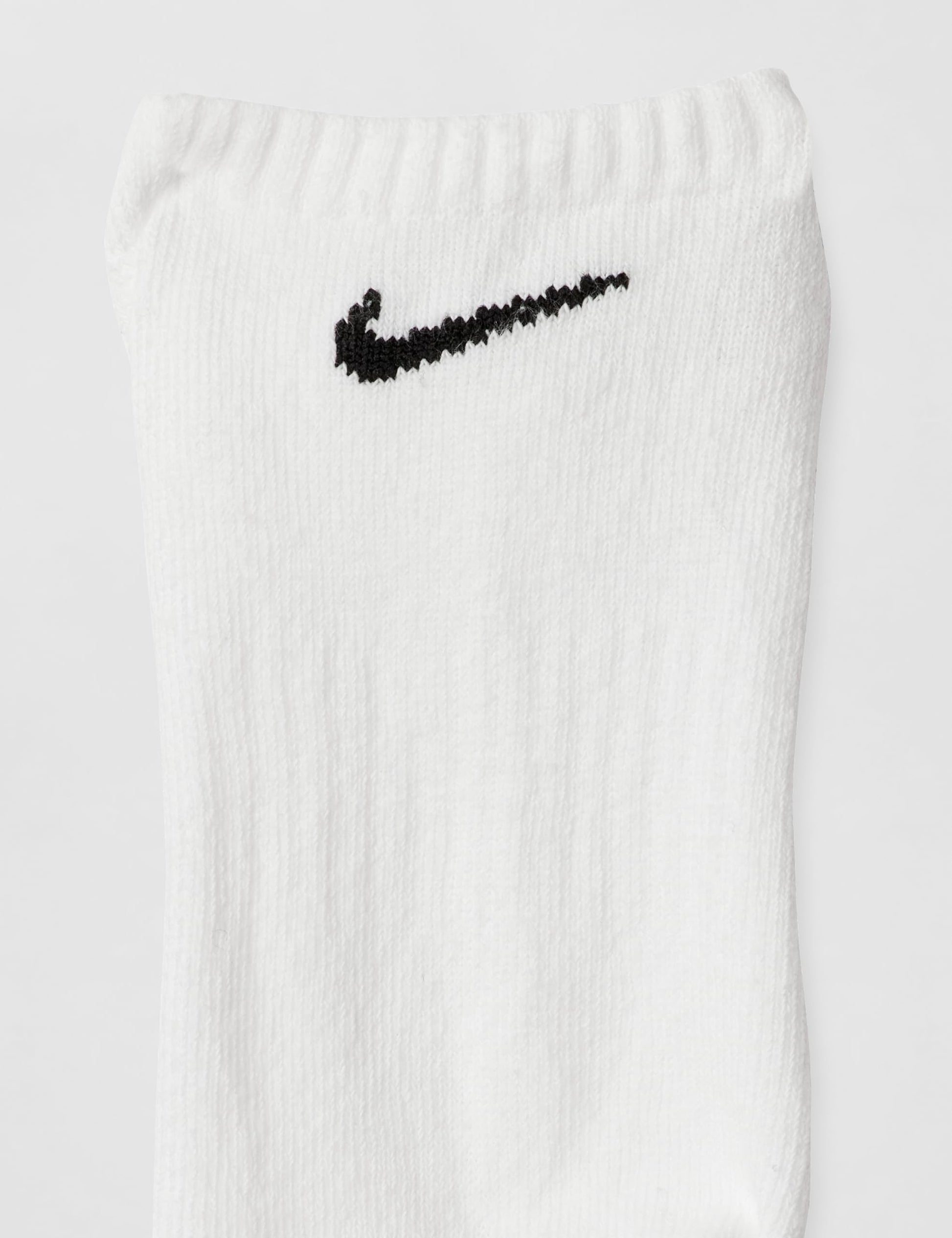 Nike Unisex Everyday Cushioned Training No-Show Socks (3 Pairs), White/Black, Large - Medaid International