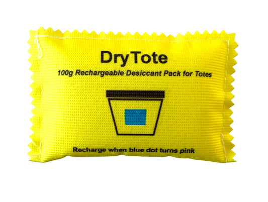 100g Rechargeable Desiccant Pack - Moisture Absorbing Bag - Silica Gel Desiccant Dehumidifier for Storage Bins and Totes - Medaid International