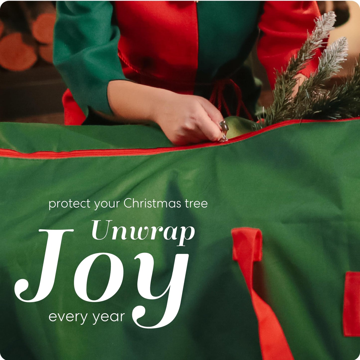 Handy Laundry Rolling Tree Storage Bag - For 9-Foot Artificial Christmas Holiday Tree. Zippered Bag, Carry Handles and Wheels for Easy Transport. Protects Against Dust, Insects, and Moisture. (GREEN) - Medaid International