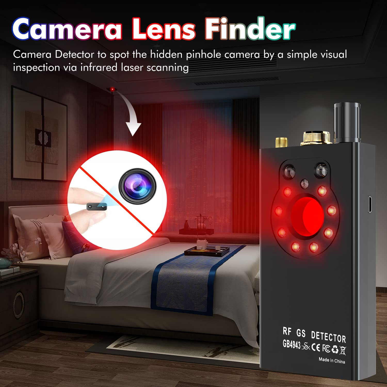 FOWARD GAUSS Hidden Camera Detector Portable - Medaid International