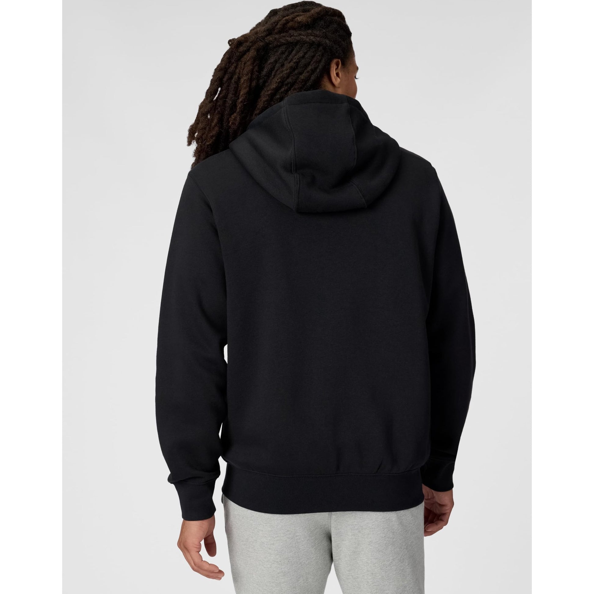 Nike Men's Club Full-Zip Fleece Hoodie, Black/Black/White, Medium - Medaid International