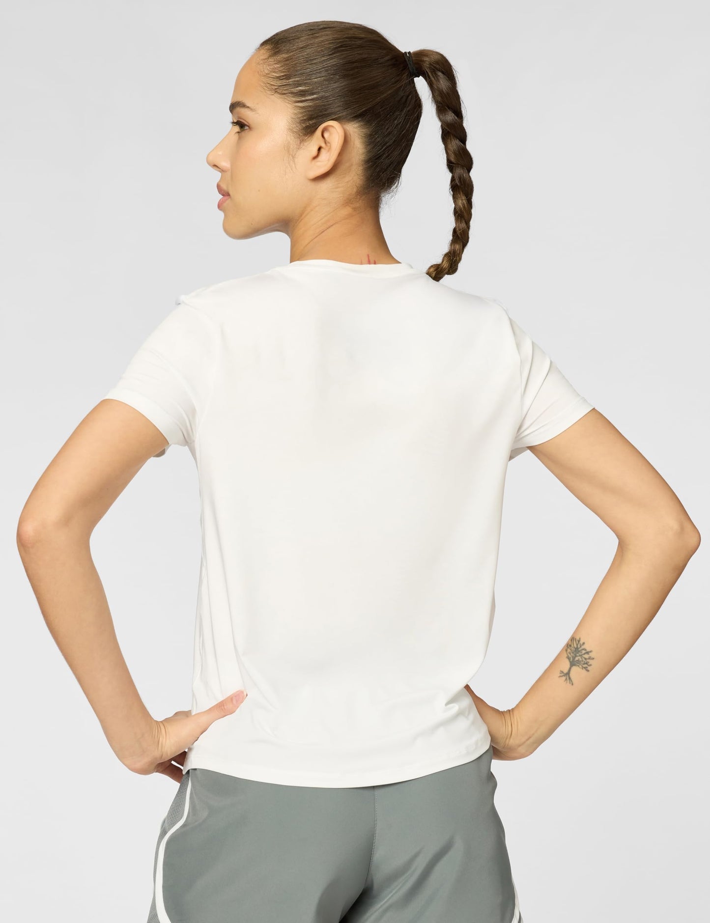 Nike Women's One Classic Dri-Fit Short-Sleeve Top, White, Small - Medaid International