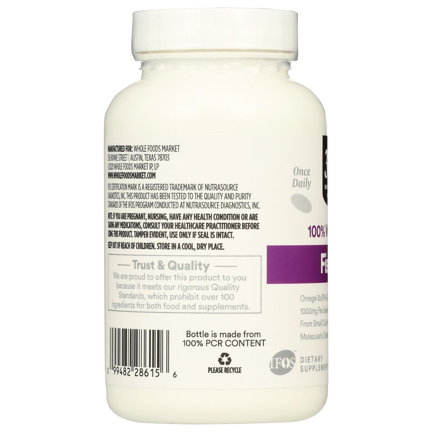 365 by Whole Foods Market, Oil Fish 1000 Mg, 100 Softgels - Medaid International