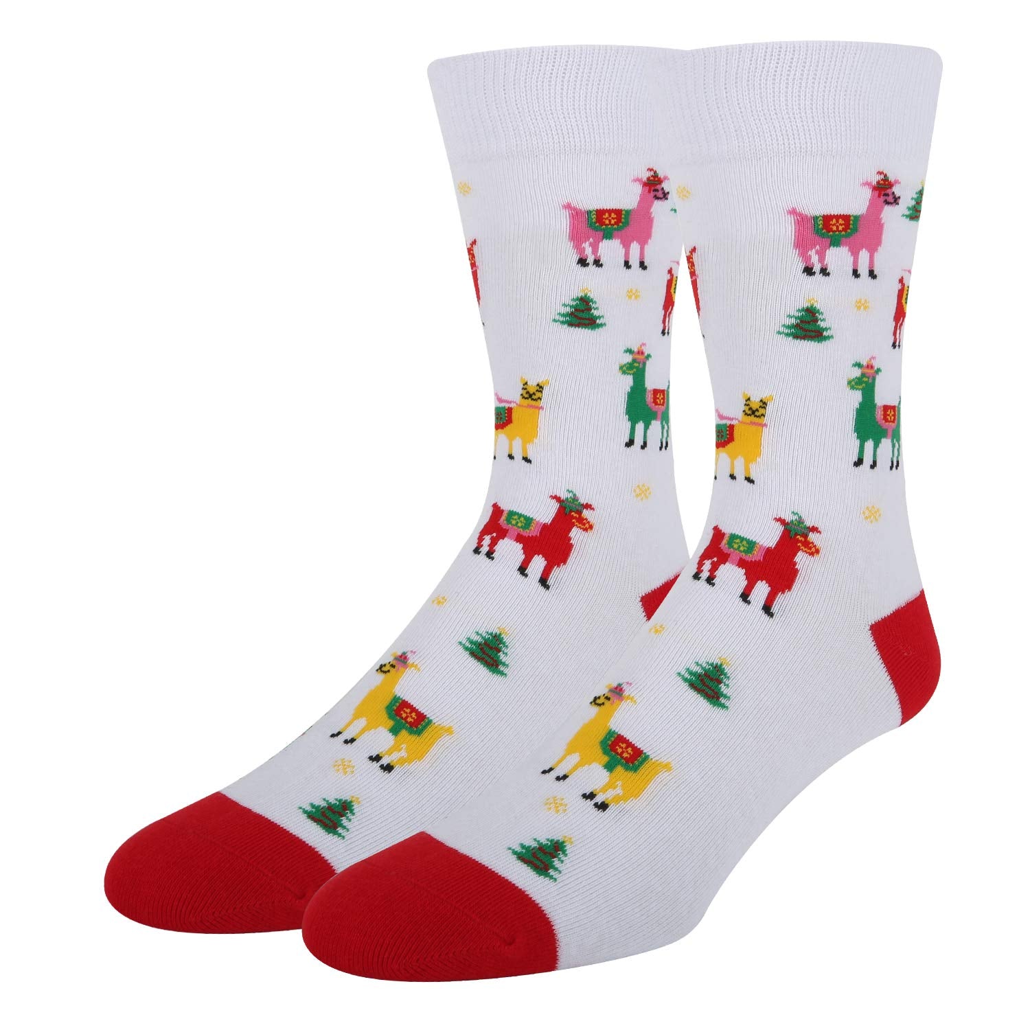 Benefeet Sox Mens Funny Christmas Socks Cool Crazy Colorful Patterned Holiday Dress Socks Boys Novelty Funky Graphic Design Cotton Casual Sock Christmas Gifts 5 Pair - Medaid International