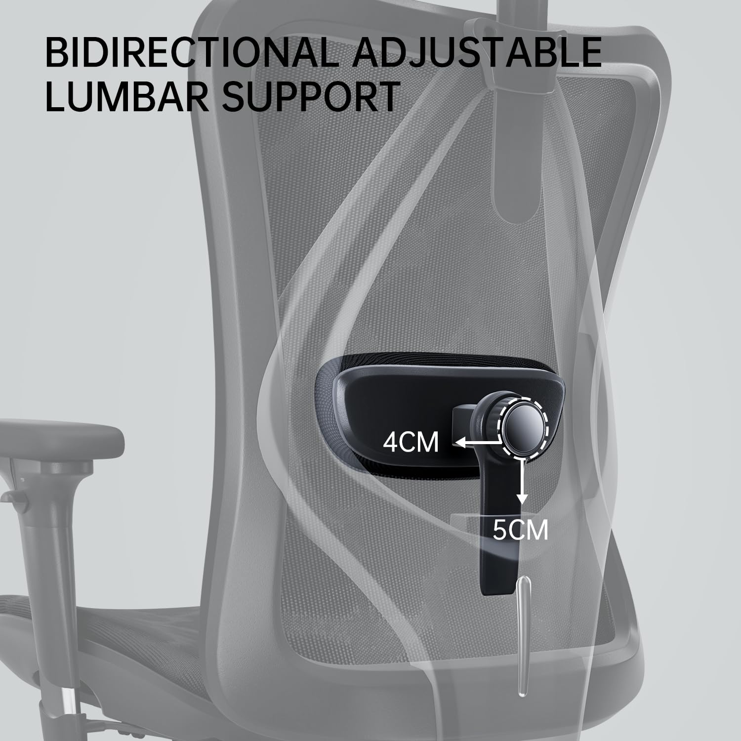 SIHOO M57 Ergonomic Office Chair with 3 Way Armrests Lumbar Support and Adjustable Headrest High Back with Tilt Function (Black) - Medaid International