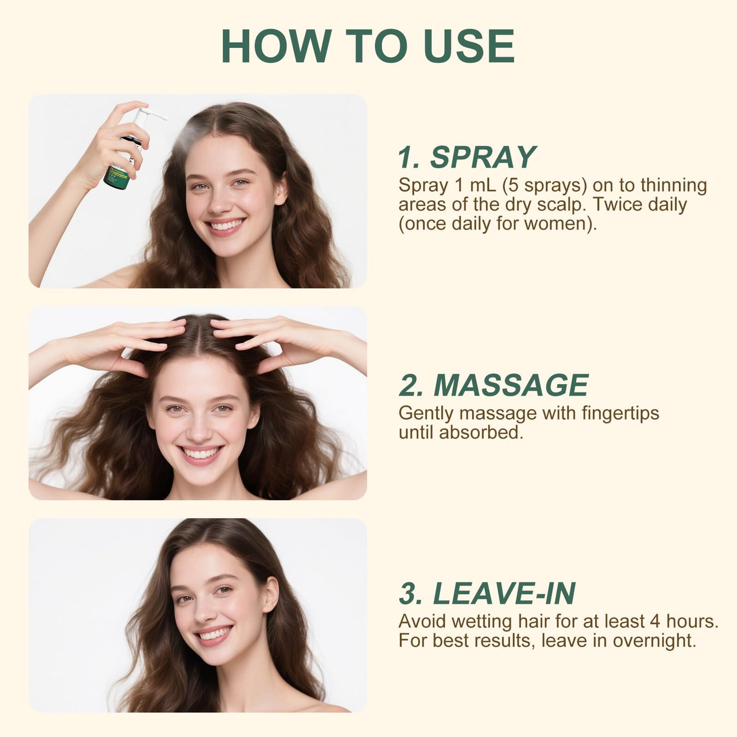 5% Minoxidil Hair Growth for Men and Women, Extra Strength Minoxidil Hair Loss Treatment Serum with Biotin & Herbal Extracts for Faster Thicker Stronger Hair Growth 60mL - Medaid International