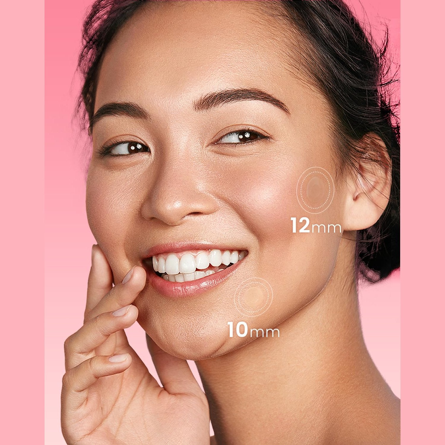 GLAM UP Hydrocolloid Blemish Pimple Zit Patches - Invisible Ultra Thin Spot Cover Stickers for Face and Skin, Strong Water-proof and Adhesive Overnight, Vegan-friendly (36 Count / 2 Sizes) - Medaid International