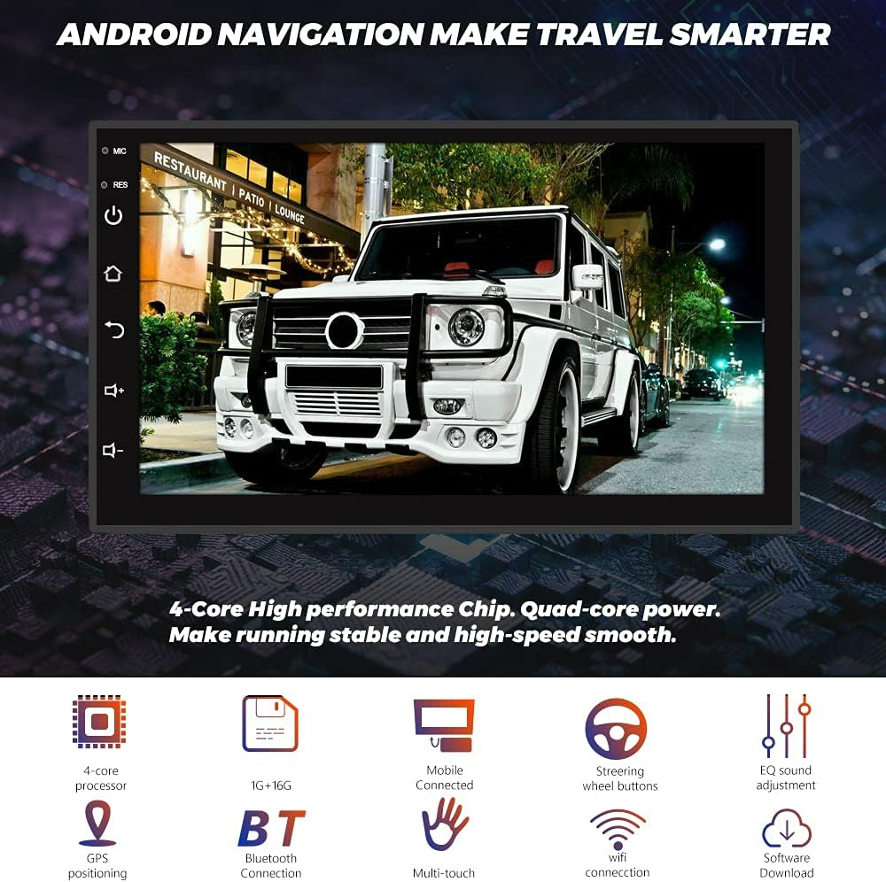 Car Android Screen Stereo 2 Din 7-Inch Monitor - Medaid International