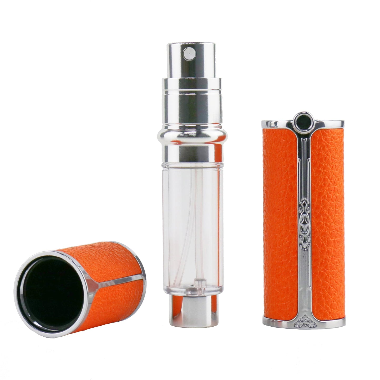 Perfume Atomizer Bottle Portable Mini Refillable Atomizer Travel Size Spray Bottles Accessories 5ml/0.2oz F906-1 (orange) - Medaid International