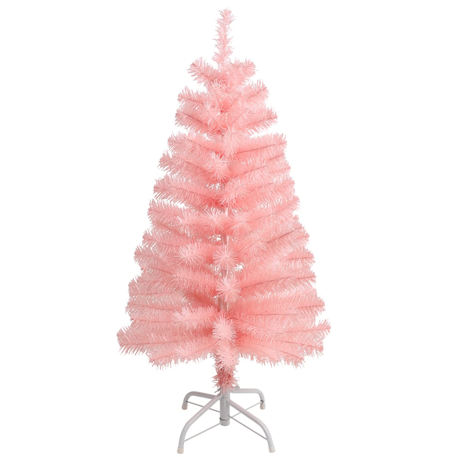 CCINEE 3Ft Artificial Christmas Tree, Pink Tabletop Hinged Christmas Tree with Metal Stand 130 Branch Tips Mini Tree for Xmas Party Supplies Home Indoor Decoration - Medaid International
