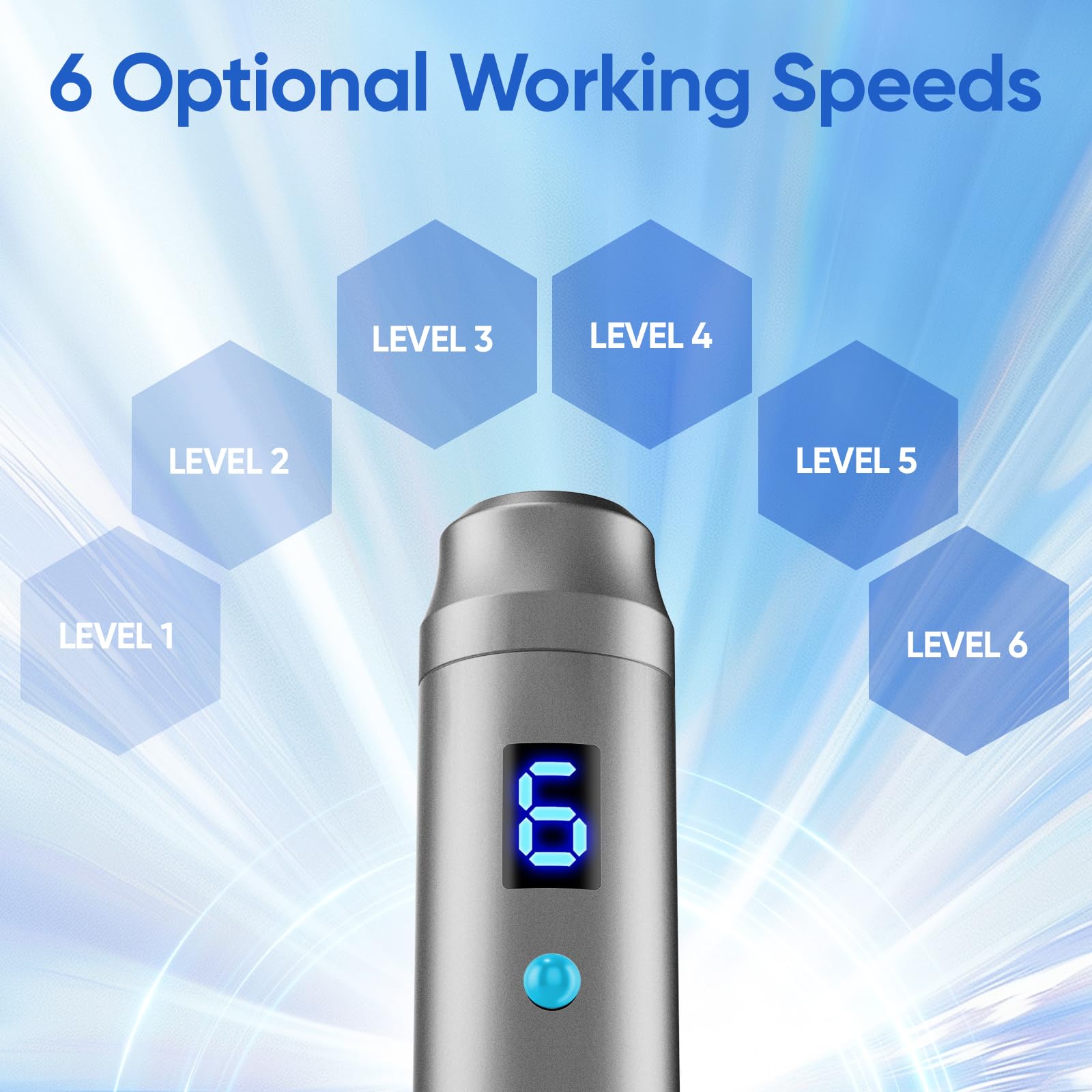 Microneedling Stamp Pen, Derma Stamp Pen, 0.25mm DermaStamp System, Derma Roller Alternative, Microneedle Micro Needle Skin Care Tool for Men Women Home Use - Medaid International