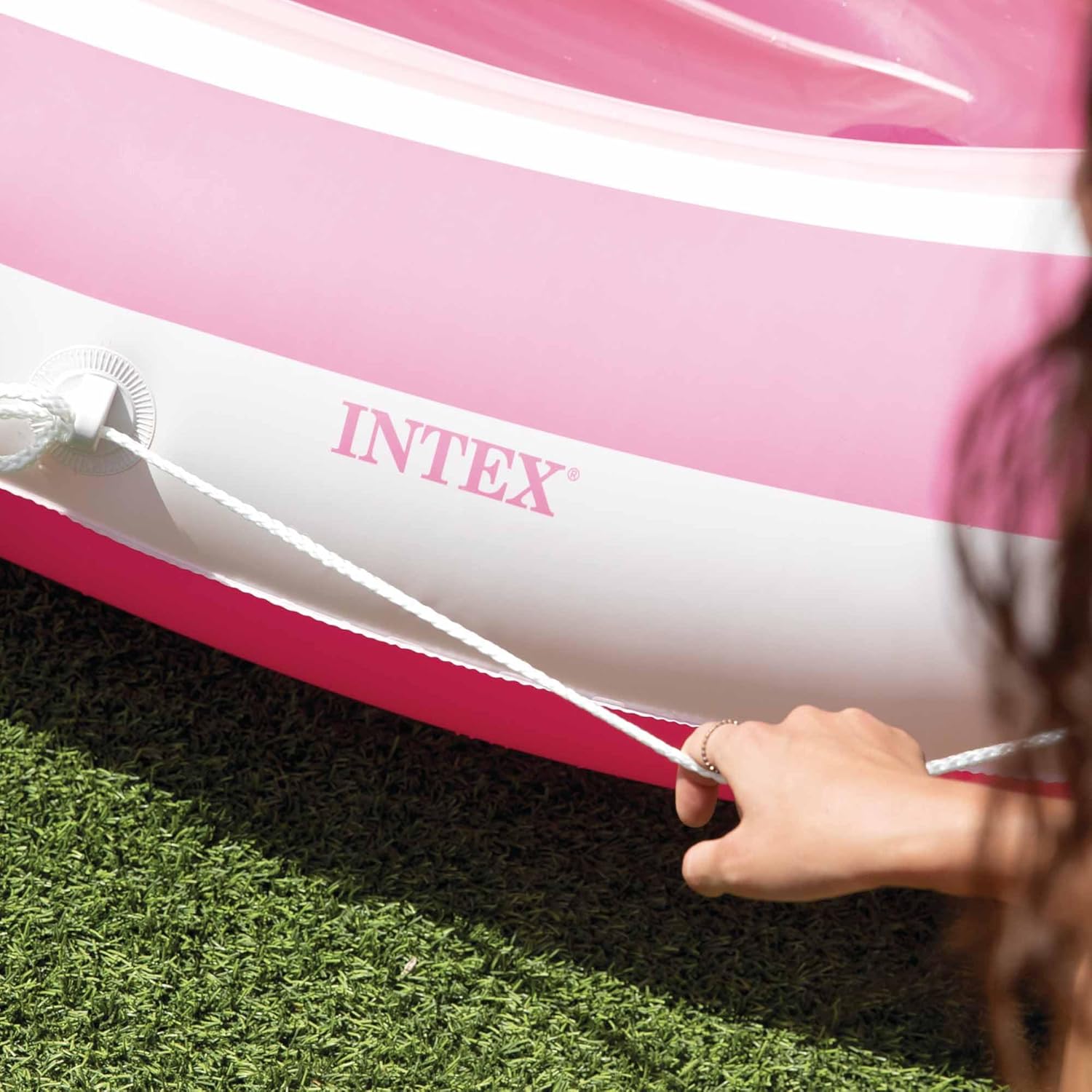 Intex Pink Inflatable Boat With Canopy - Medaid International