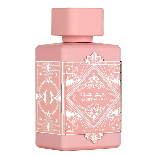 Lattafa Bade'e Al Oud Noble Blush for Unisex Eau de parfum Spray, 3.4 Ounce / 100 Ml - Medaid International