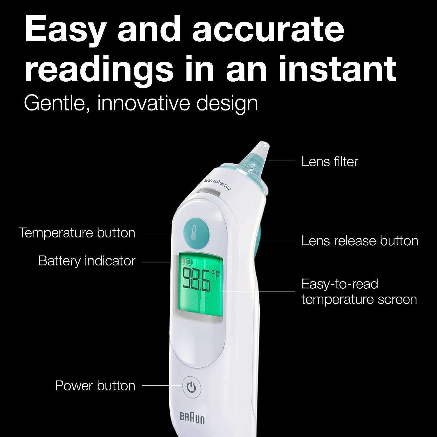 ThermoScan 6-   Digital Ear Thermometer for Adults, Babies, and Kids - Medaid International