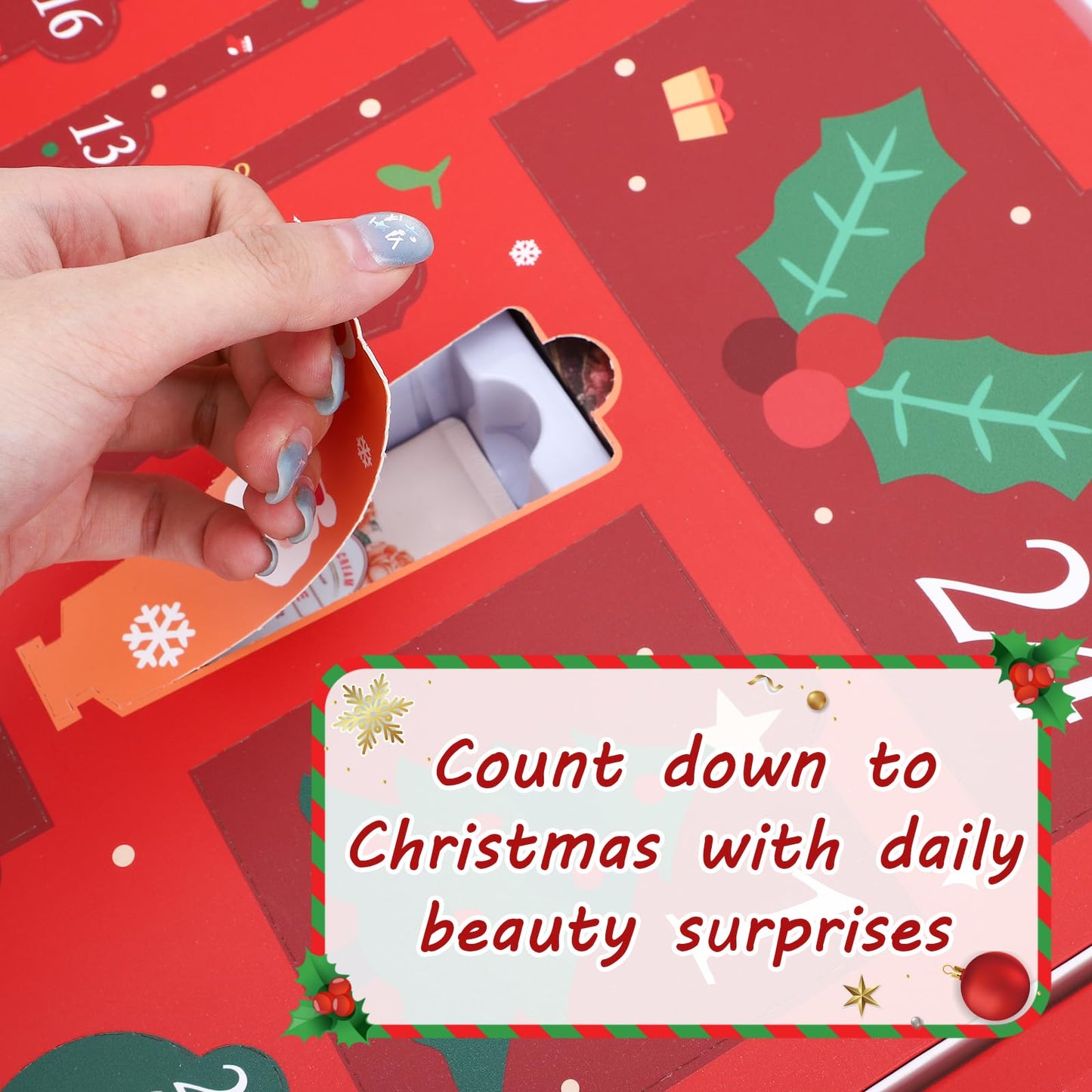 Erinde Makeup Advent Calendar 2025, 24 Days Christmas Gift Makeup Set for Teen Girls & Women, 2025 Xmas Holiday Countdown Calendar Beauty & Cosmetics Holiday Surprise Make Up Gift Kits for Women - Medaid International