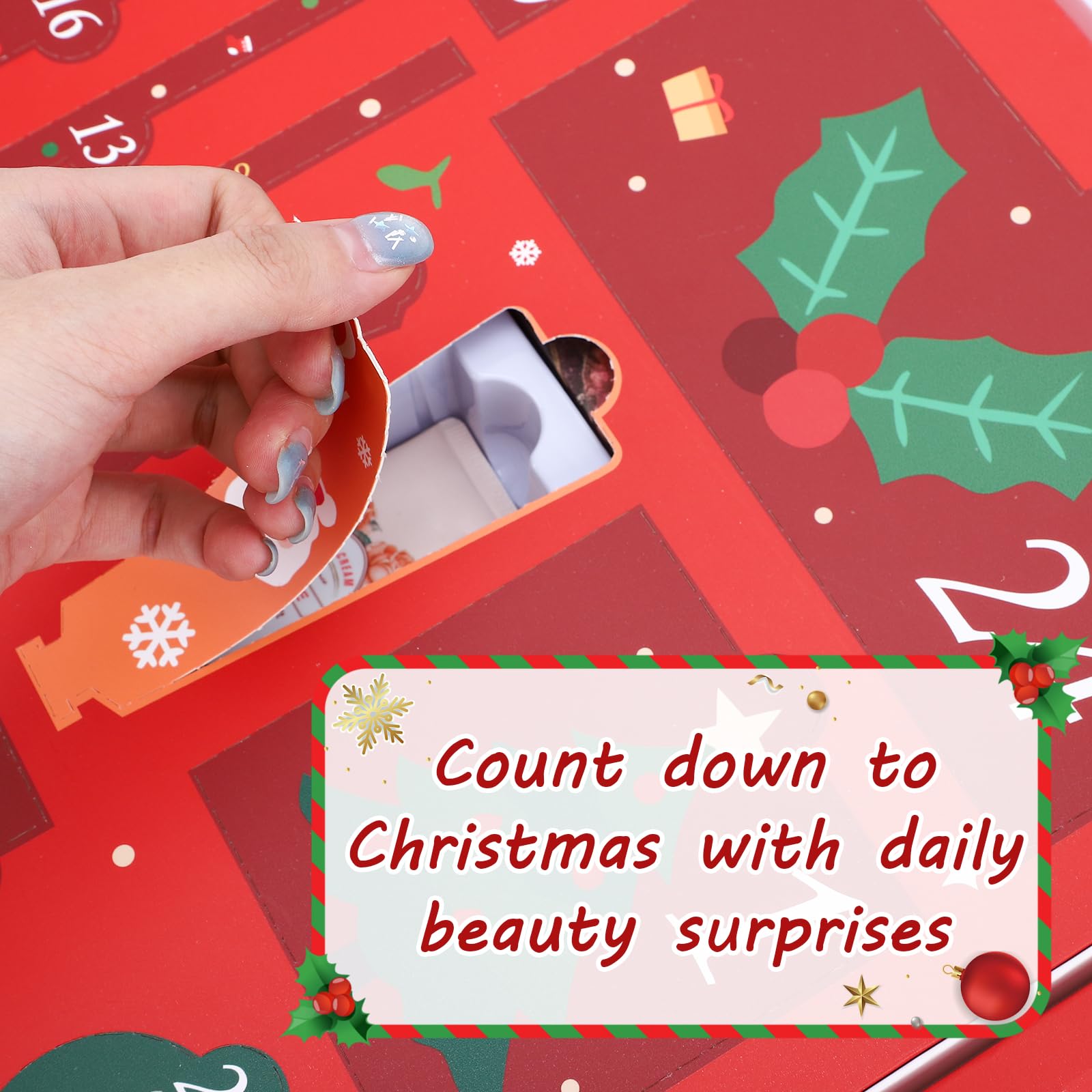 Erinde Makeup Advent Calendar 2025, 24 Days Christmas Gift Makeup Set for Teen Girls & Women, 2025 Xmas Holiday Countdown Calendar Beauty & Cosmetics Holiday Surprise Make Up Gift Kits for Women - Medaid International