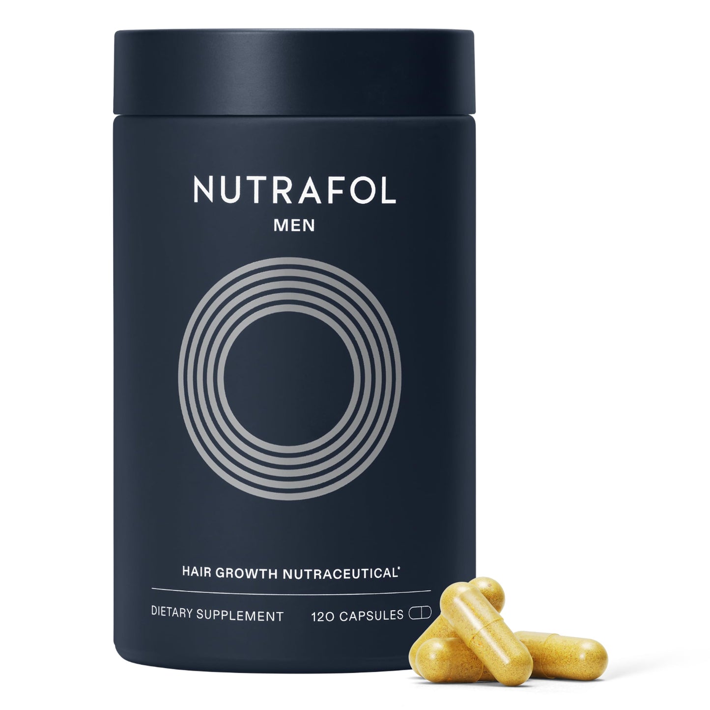 Nutrafol Men's Hair Growth Supplements, Clinically Tested for Visibly Thicker Hair and Scalp Coverage, Dermatologist Recommended - 1 Month Supply - Medaid International