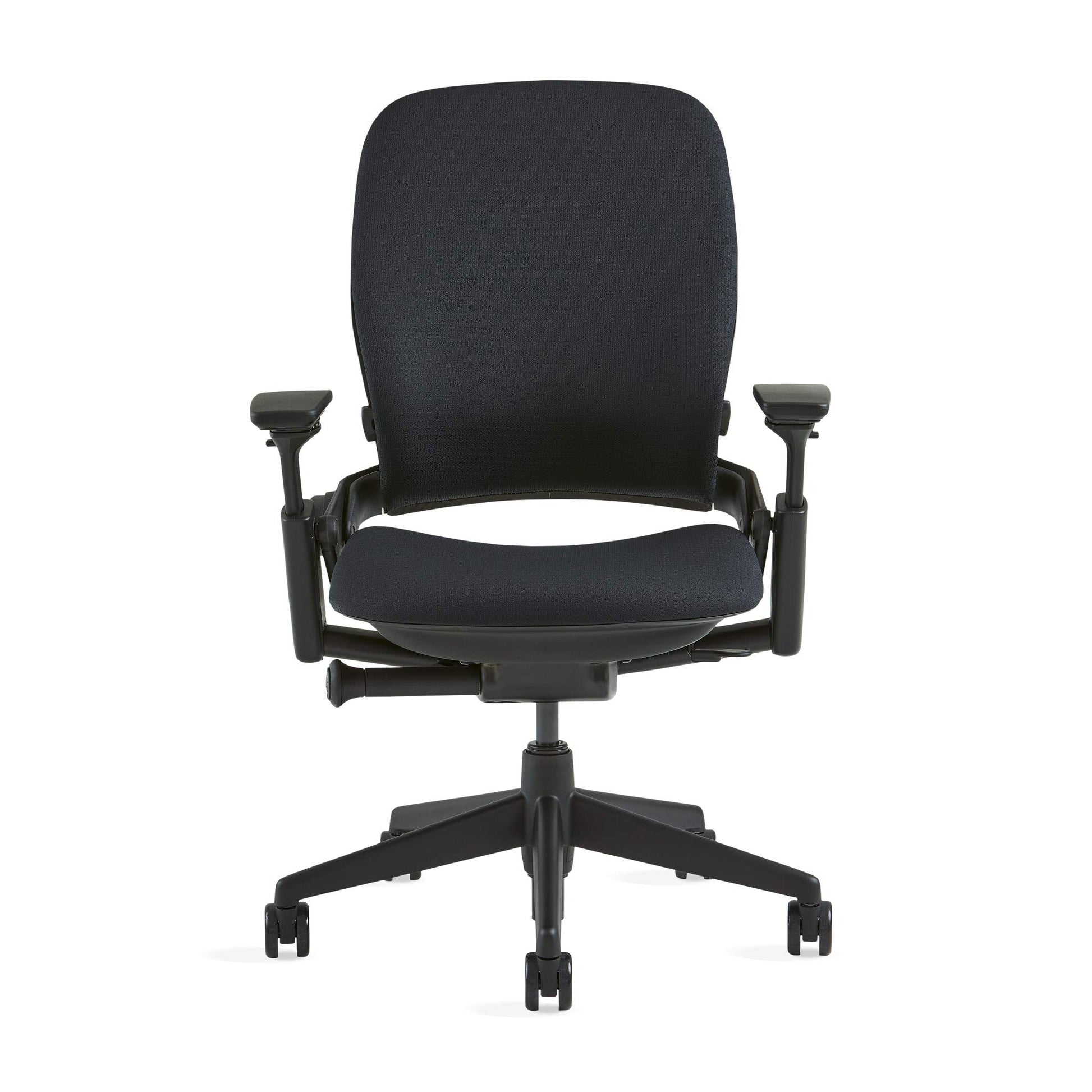 Steelcase Leap Chair, Black Fabric,FBA,5" Cylinder - - Medaid International