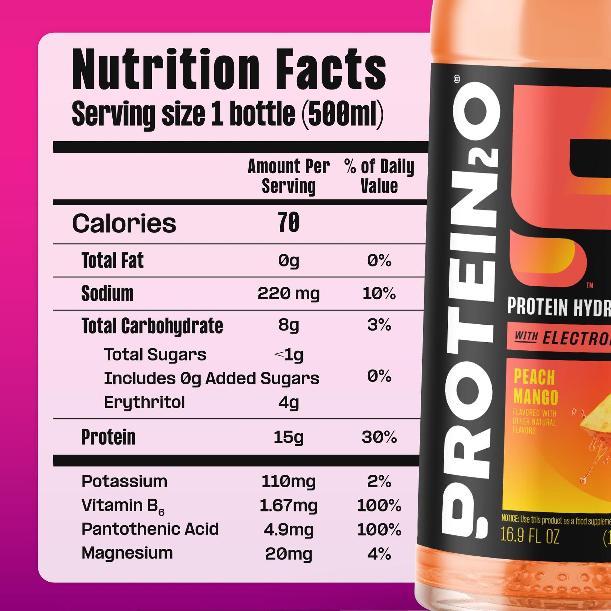 Protein2o Hydration Drink - 2-in-1 Liquid Clear Whey Protein Isolate and Electrolyte Drink - 15g Protein, Vitamins B5, B6 - Post-Workout Recovery - 16.9 Fl Oz - 12 Count Flavor Fusion Variety Pack - Medaid International