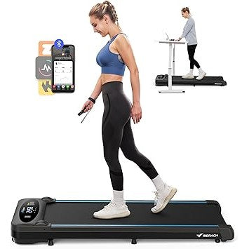 MERACH Walking Pad Treadmill Under Desk Treadmill جهاز مشي رياضي Walking Pad Treadmills for Home Foldable,جهاز مشي Portable Walk Pad with 3.8MPH 40 dB,4 in 1 جهاز مشي قابل للطي with Control,APP