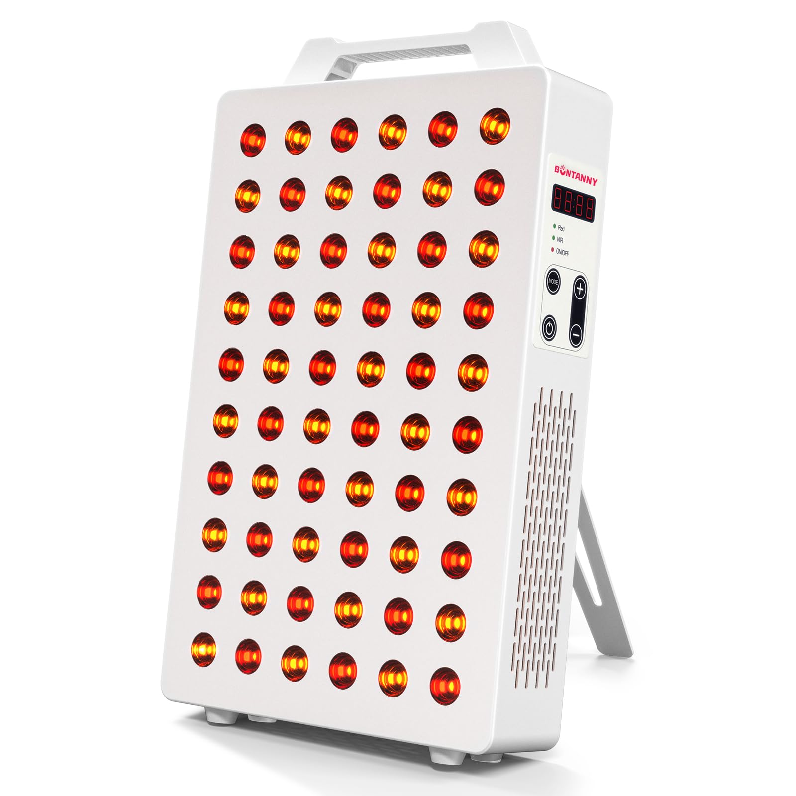 BONTANNY Red Light Therapy, 630/660/810/830/850nm 5 Wavelengths Red Near Infrared Light Device with 60 Dual Chip Clinical Grade LEDs, Remote Control, Timer for Face, Body, Pain Relief, BO-300 (White) - Medaid International