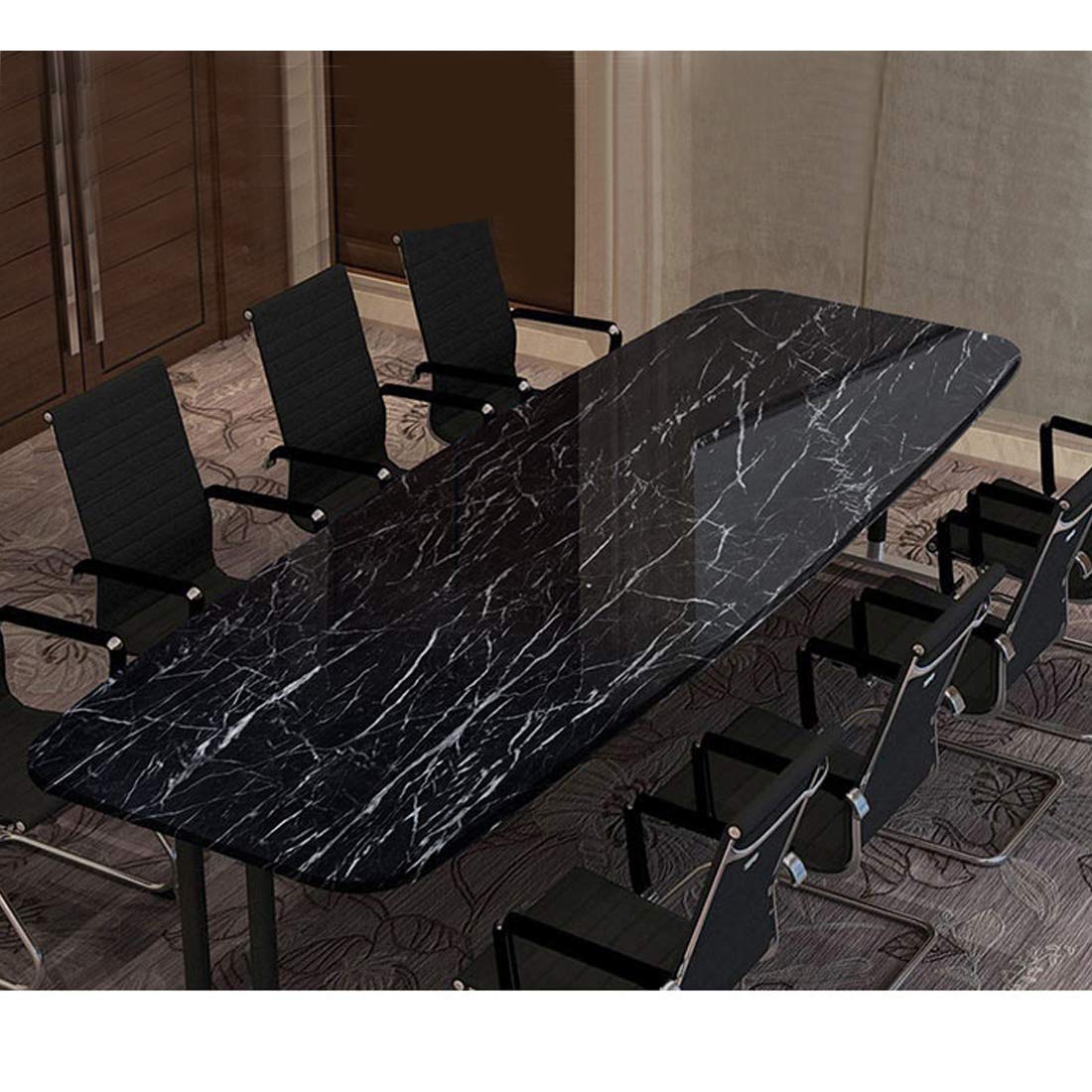 Tinkei 197'' x 16'' Marble Contact Paper, Self-Adhesive Wallpaper Countertop Granite Gray/White Roll Peel & Stick Wallpaper Waterproof PVC Removable - Medaid International