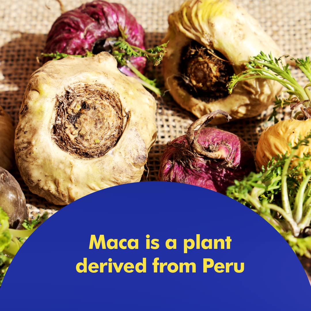 Santo Remedio Maca, Helps Support Healthy Energy Levels, Dietary Supplement, 750 mg per Serving, Vegetarian, No Artificial Flavors, No Artificial Colors, 90 Capsules, 90 Doses - Medaid International