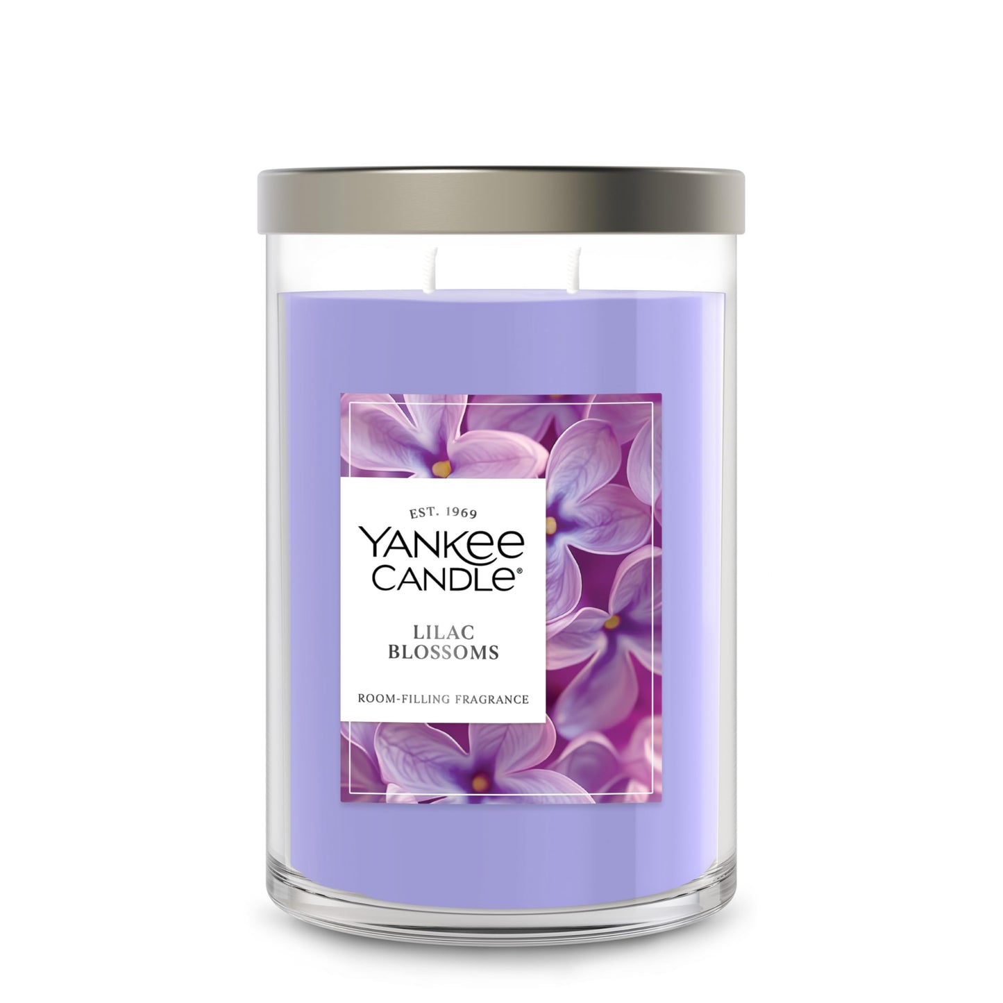 Yankee Candle Large Tumbler Scented Candle with up to 80 Hour Burn Time, Premium Plant Wax Blend for Consistent Burn, 20 oz Tumbler Candle with Room Filling Fragrance, Lilac Blossoms - Medaid International