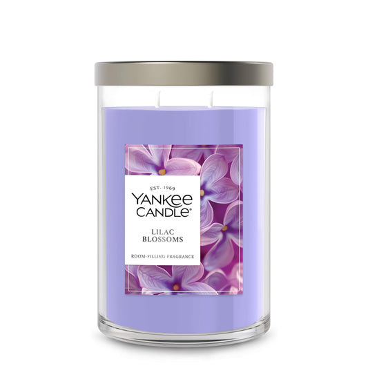 Yankee Candle Large Tumbler Scented Candle with up to 80 Hour Burn Time, Premium Plant Wax Blend for Consistent Burn, 20 oz Tumbler Candle with Room Filling Fragrance, Lilac Blossoms - Medaid International
