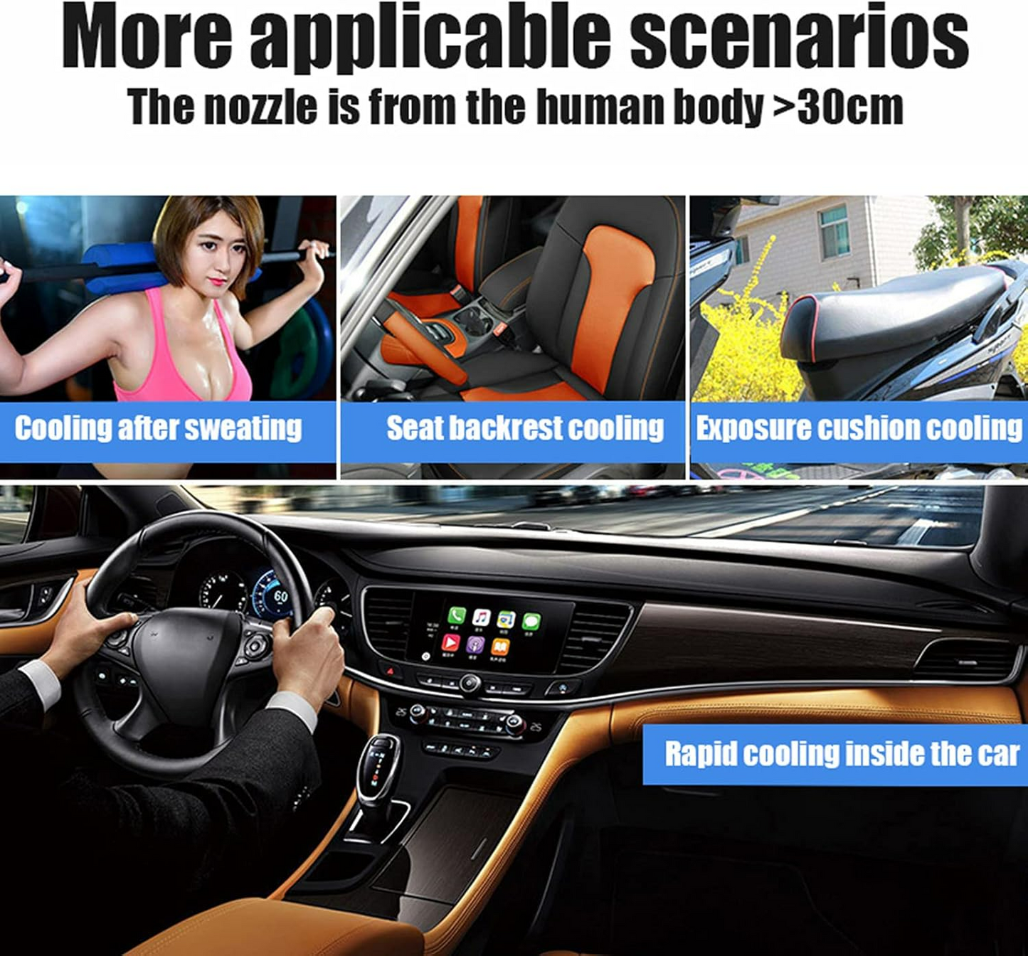 Instant Cooling Spray ‚Äì 180ml Cool Ice Dry Spray, Fast-Acting Car & Body Cooling Mist, Spray for Summer Heat Relief - Medaid International