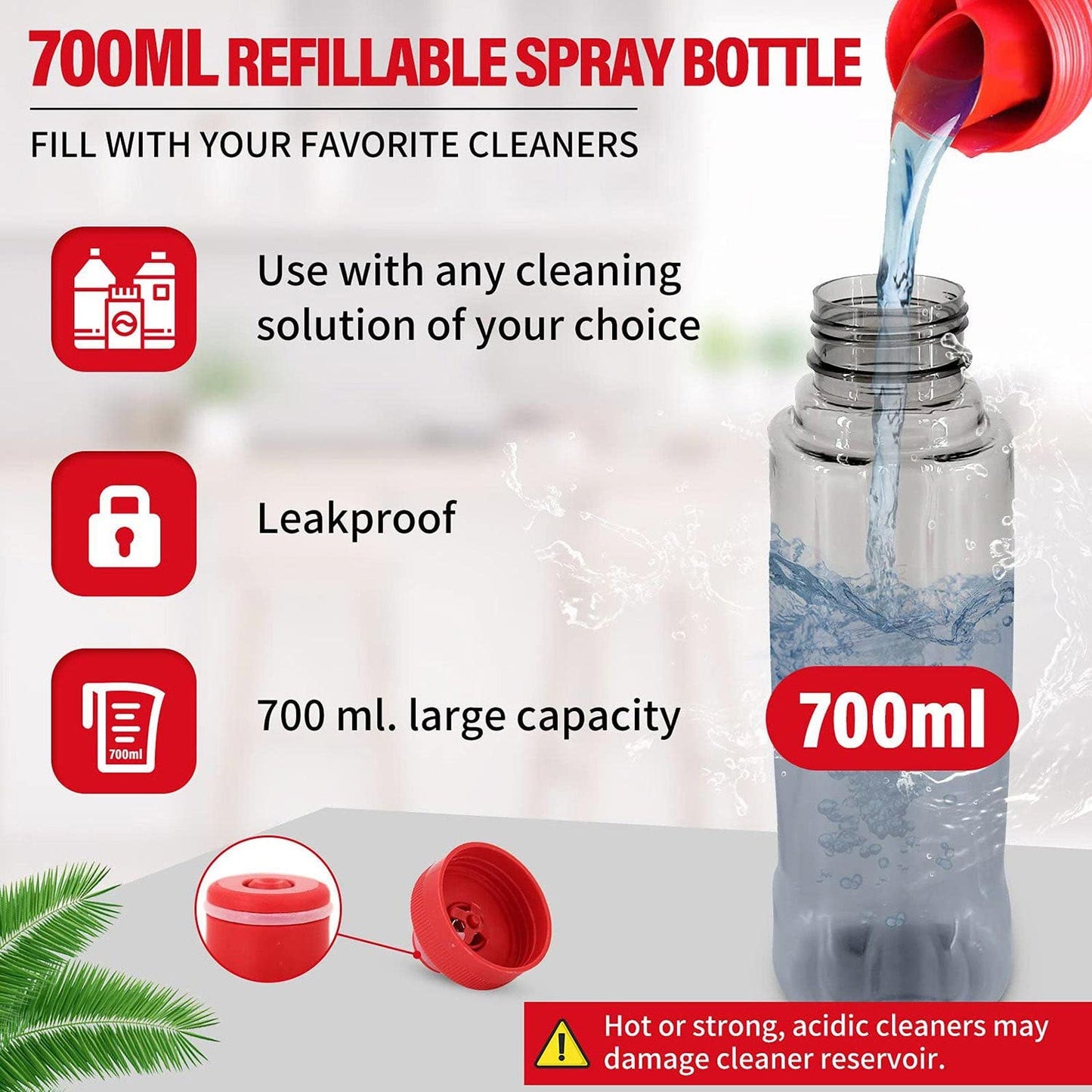 Spray Mops for Floor Cleaning, Microfiber Spray Cleaning Mop Kit with 3 Reusable Washable Pads 700ML Refillable Bottle and Scrubber Flat Mop with 360 Degree Swivel Head for Hardwood Laminate (Grey) - Medaid International