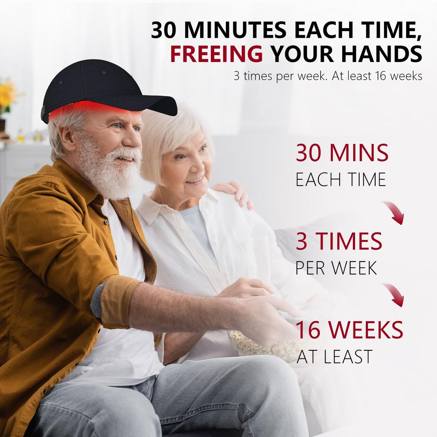 Laser Cap, Laser Therapy Device for Hair Regrowth, Low Level Laser Therapy to Promote Hair Growth in Women and Men with Androgenic Alopecia - Medaid International