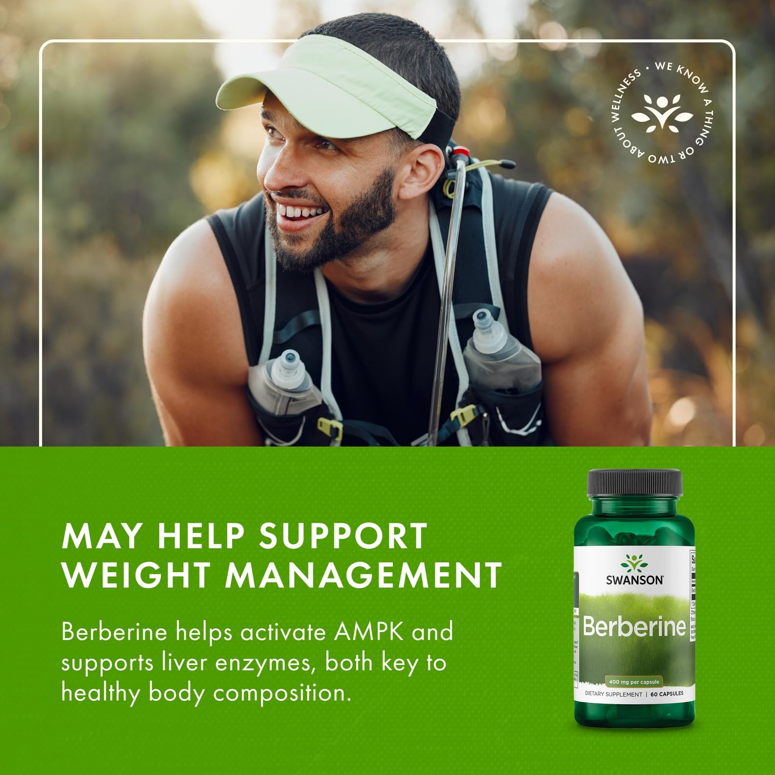 Swanson Berberine - Supports Metabolic Health & Heart Health* - Contains Standardized Berberine HCl - Non-GMO & Gluten-Free - 60 Vegan Capsules - Medaid International