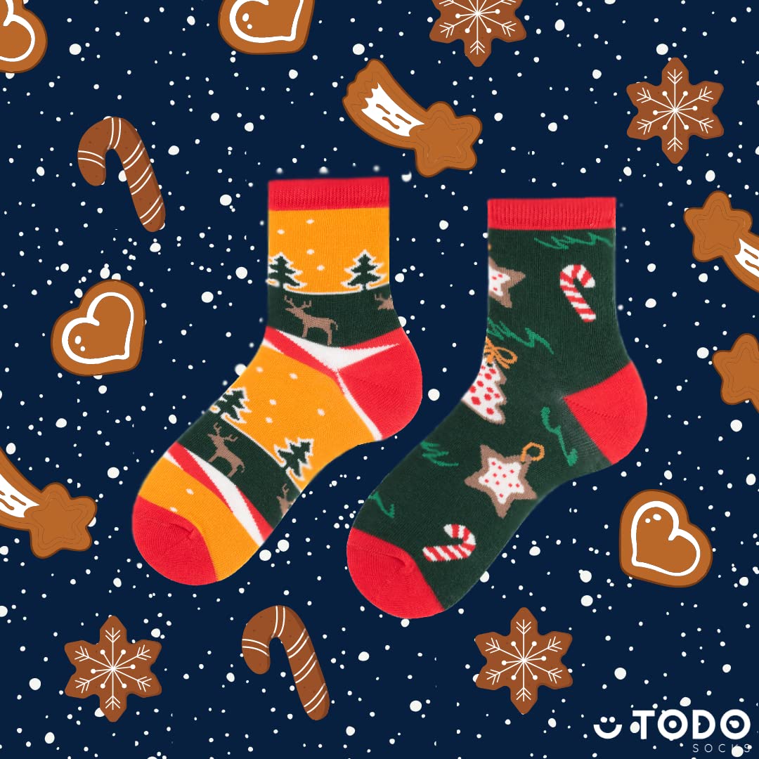 TODO Funny Christmas Socks for Kids. Christmas Socks for Boys and Xmas Socks for Girls with Christams Tree and Xmas Gifts (Xmas Time, 23) - Medaid International