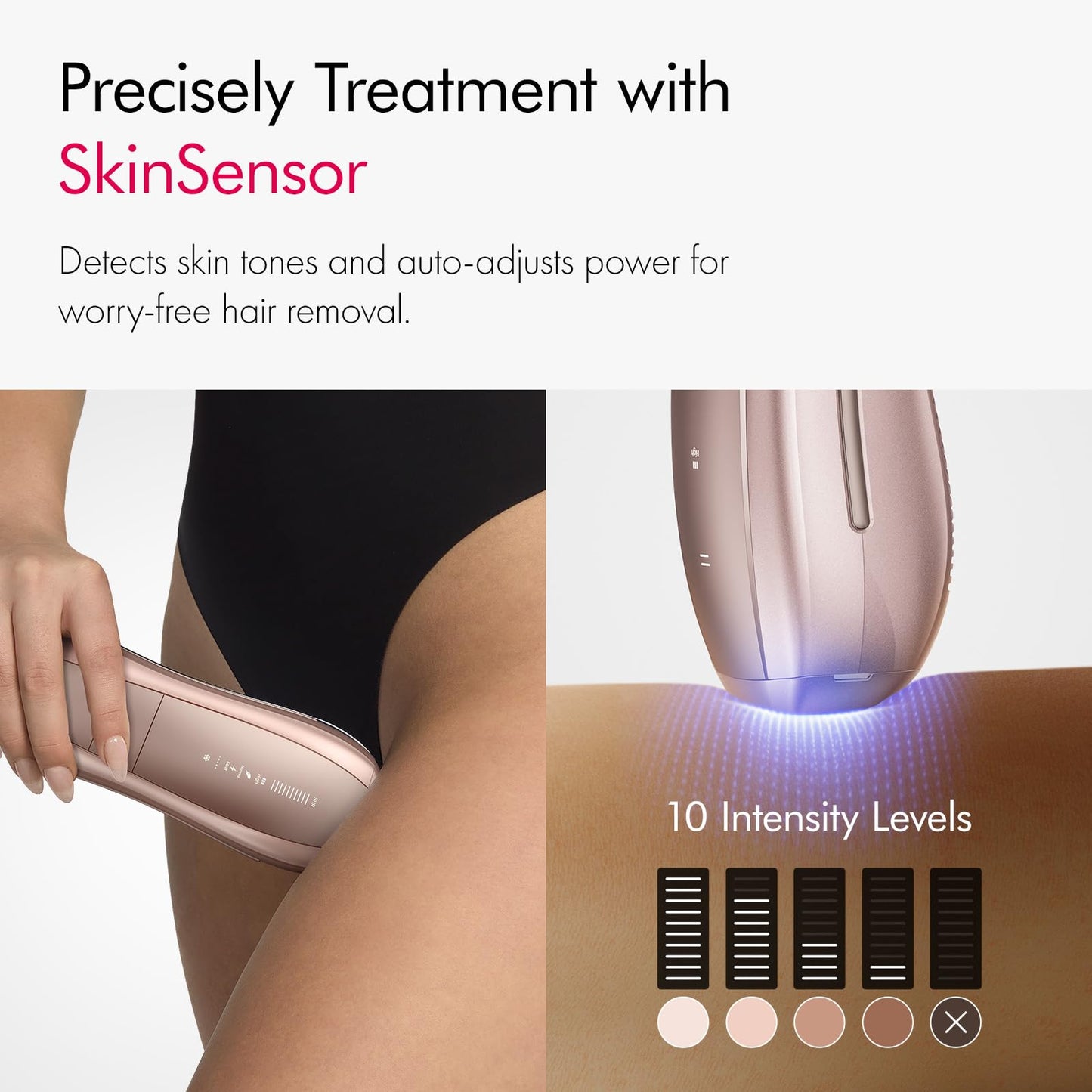 Ulike Laser Hair Removal Air 10 IPL Holiday Gift for Women and Men, 65°F Ice-Cooling Contact, Dual Lights, Skin Sensor & USHR Mode* for Nearly Painless, Effective & Long-Lasting Hair Removal from Home - Medaid International