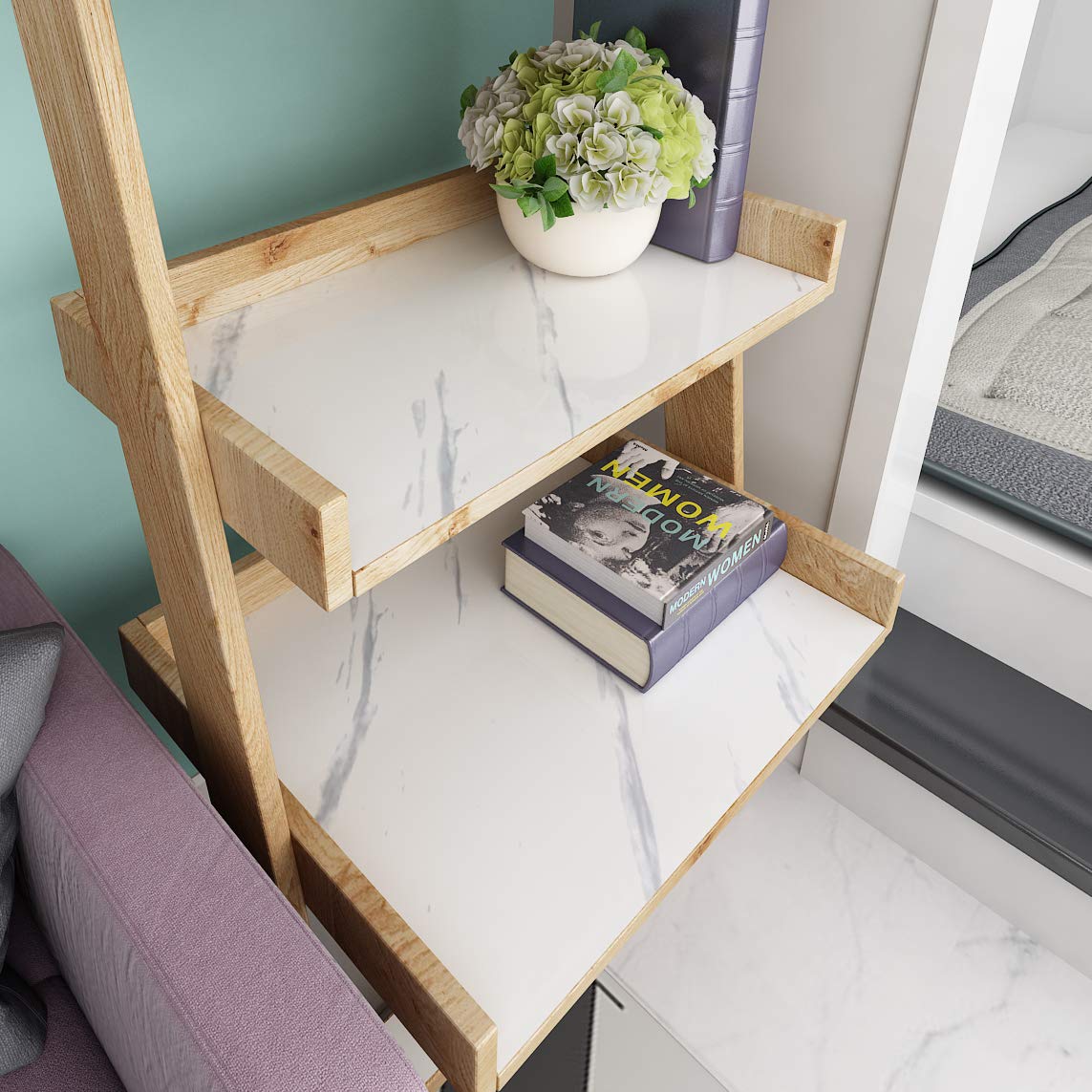 VEELIKE White Marble Contact Paper for Countertops Contact Paper for Cabinets Countert Top Covers Peel and Stick Wallpaper Removable Waterproof Vinyl Self Adhesive Wall Paper for Bedroom 118"X15.7" - Medaid International