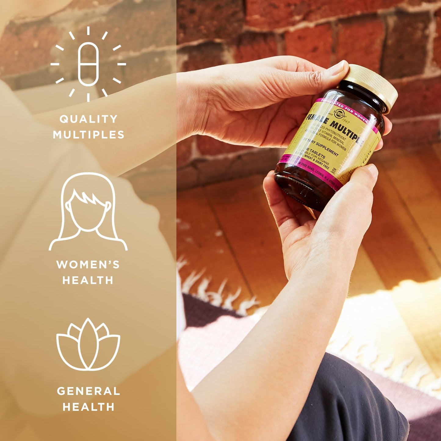 Solgar Female Multiple - 60 Tablets - Multivitamin, Mineral & Herbal Formula for Women - Vegan, Gluten Free & Dairy Free - 20 Servings - Medaid International