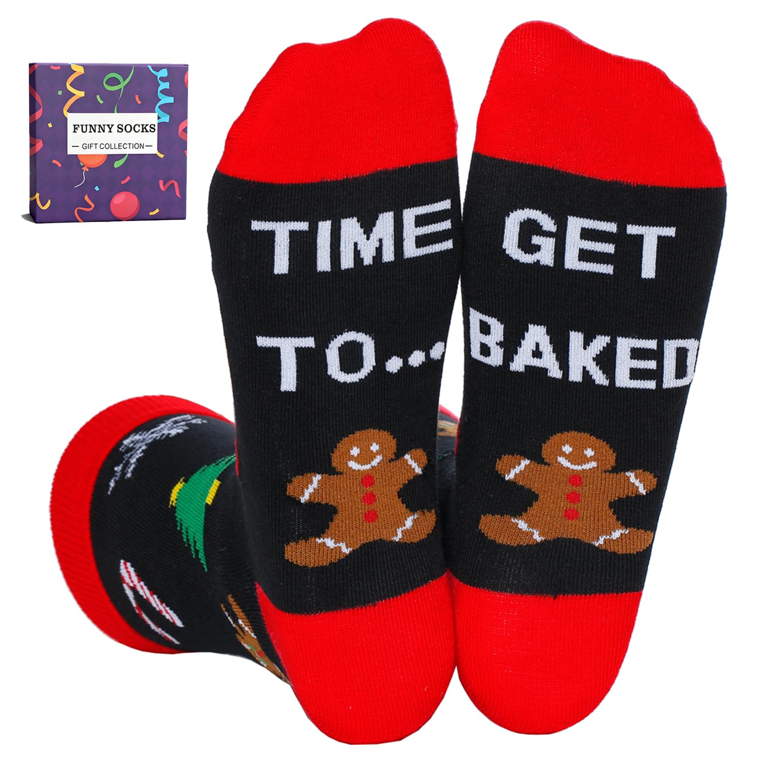 YEXIPO Funny Christmas Socks For Men Women Crew Socks Unisex Novelty Christmas Gifts - Medaid International