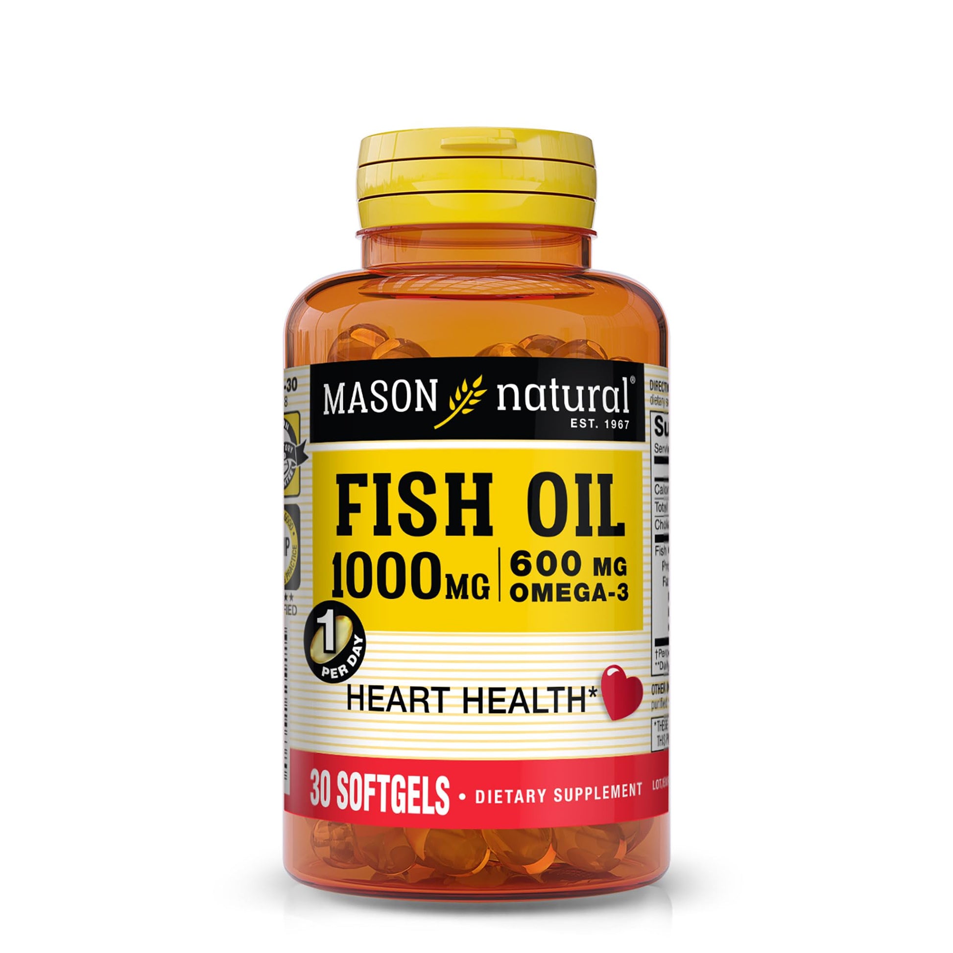 FISH OIL 1000MG SUPER OMEGA-3, 30-Count Softgels - Medaid International
