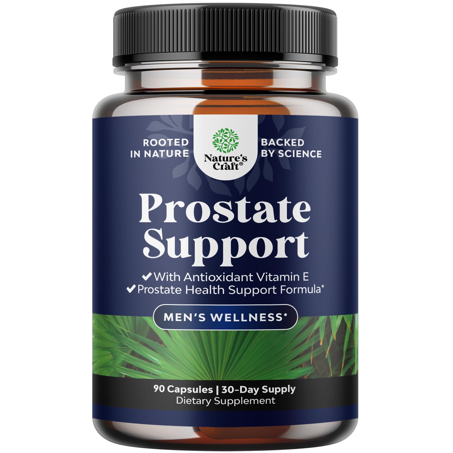 Herbal Prostate Supplement for Men - Potent Pygeum and Saw Palmetto Extract with Beta Sitosterol & Green Tea for Urinary Tract Support - Male Health Blend for Frequent Urination - 90 Capsules - Medaid International