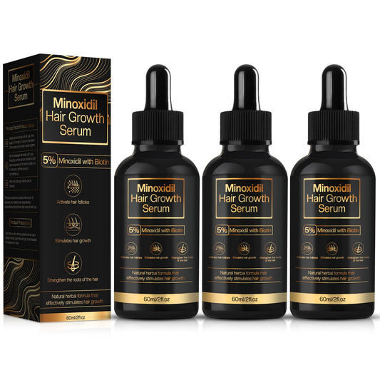 5% Minoxidil Hair Growth for Men and Women, Minoxidil Hair Growth Serum, Promotes Hair Growth, Strengthens Hair Follicles, Helps Prevent Hair Fall and Hair Loss - Medaid International