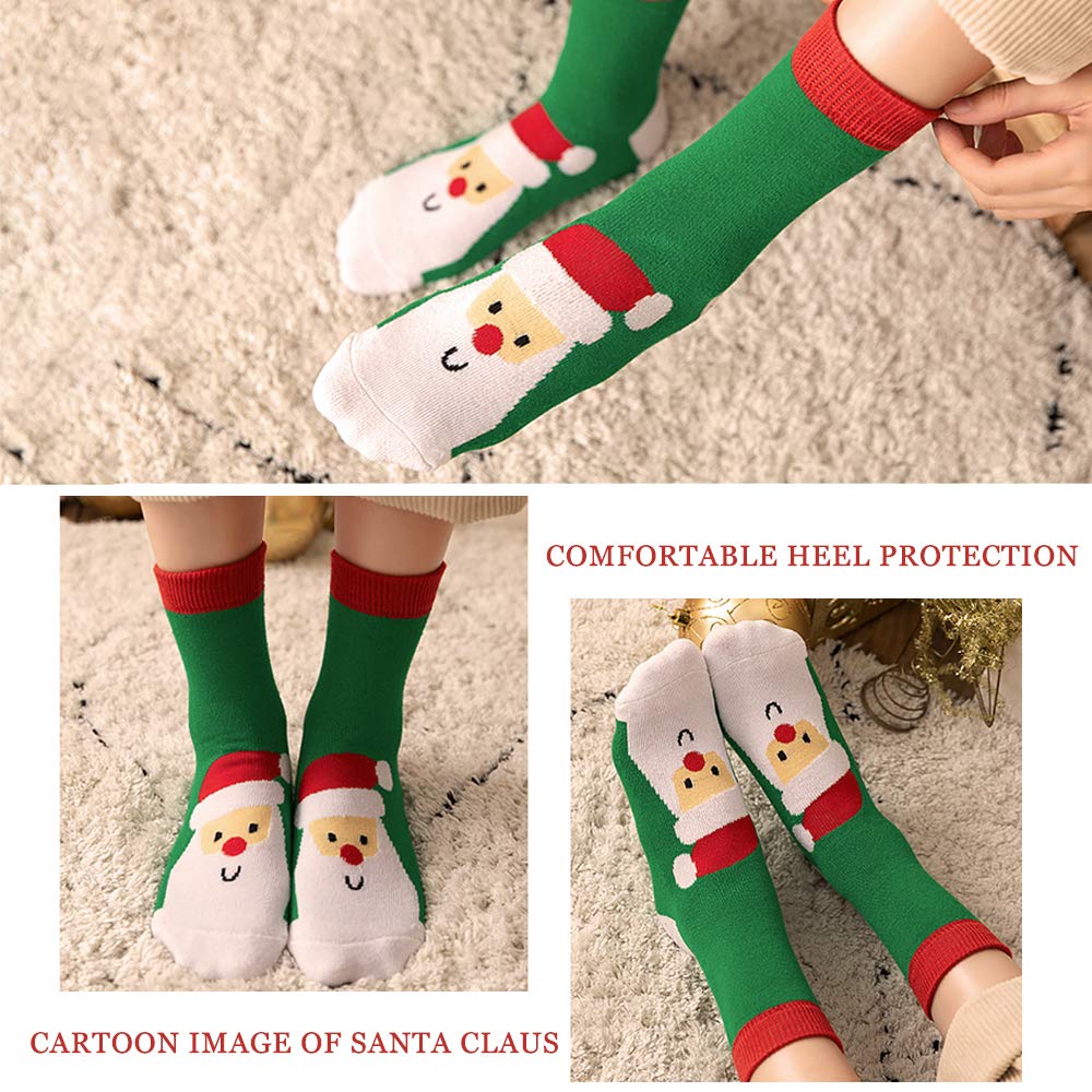WTTORDE 3 PCS Cute Kid Sock Warm Winter Crew Socks Unisex Cotton Socks Xmas Gift（M） - Medaid International