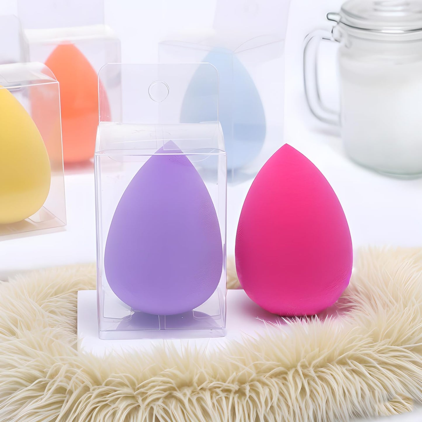 5-Piece Latex-Free Makeup Sponge Set, Ultra-Soft Beauty Blender for Flawless Foundation, Cream, and Powder Application - Medaid International